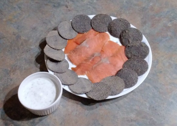 Smoked salmon buckwheat